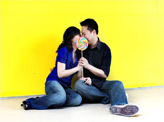  is using a whirly pop as a prop in your engagement or wedding photos